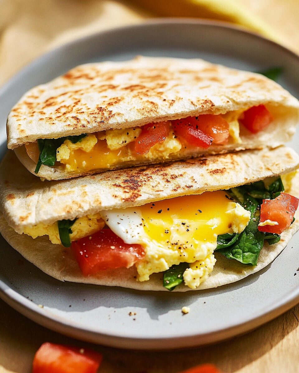 Egg Pita Sandwich – Easy College Breakfast