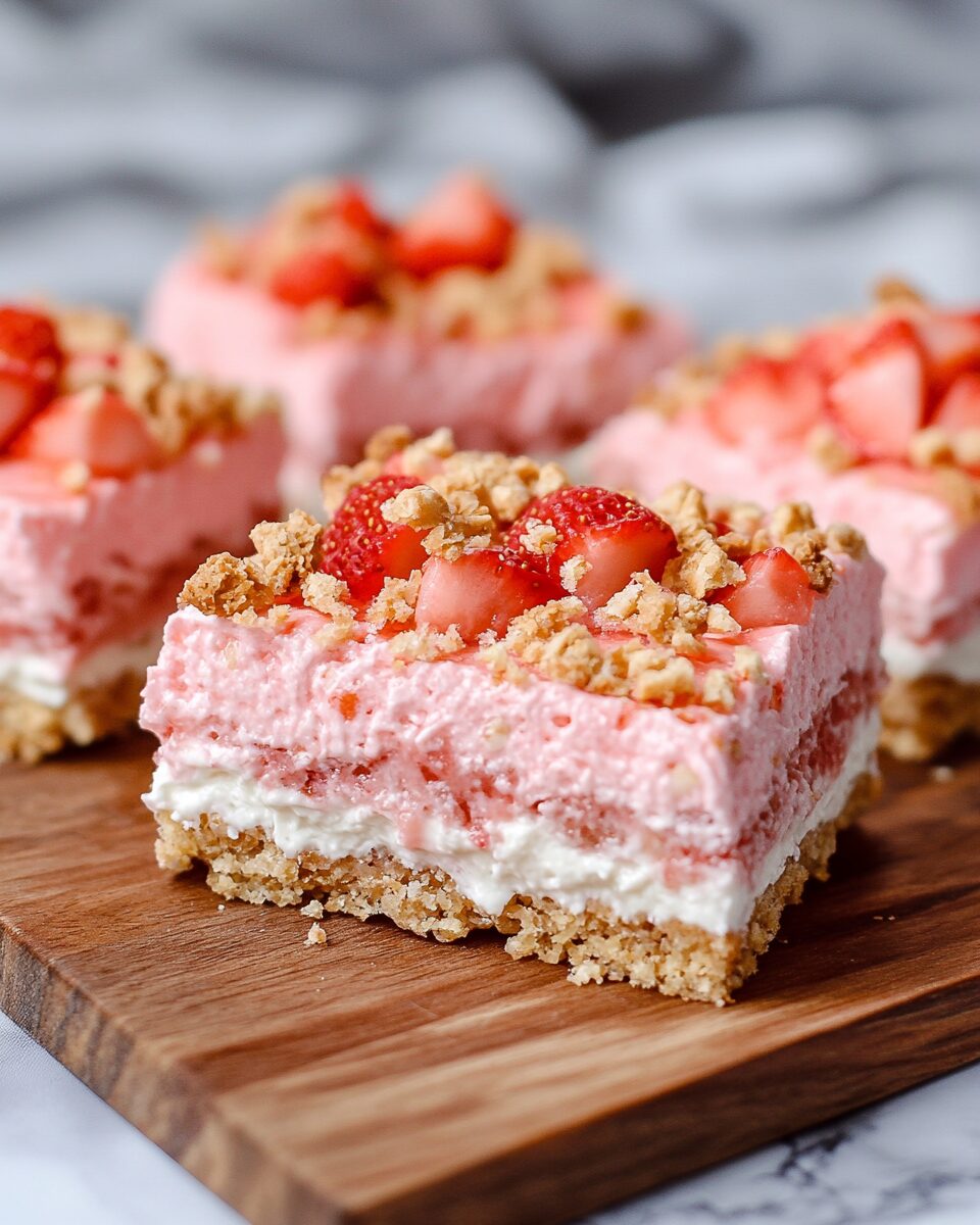 Strawberry Crunch Bars That Snap, Crackle & Wow