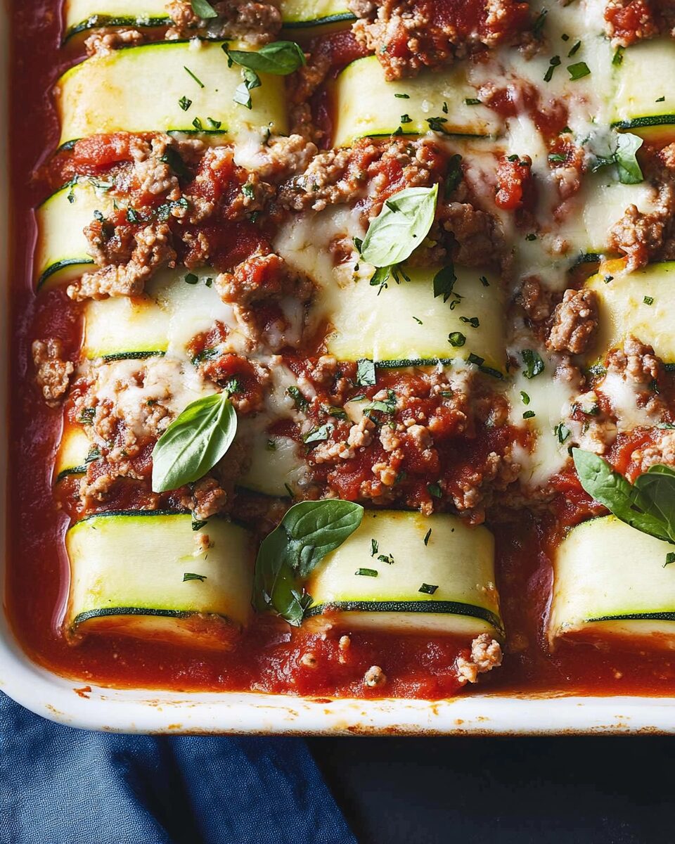 Protein Packed Zucchini Lasagna Roll Ups
