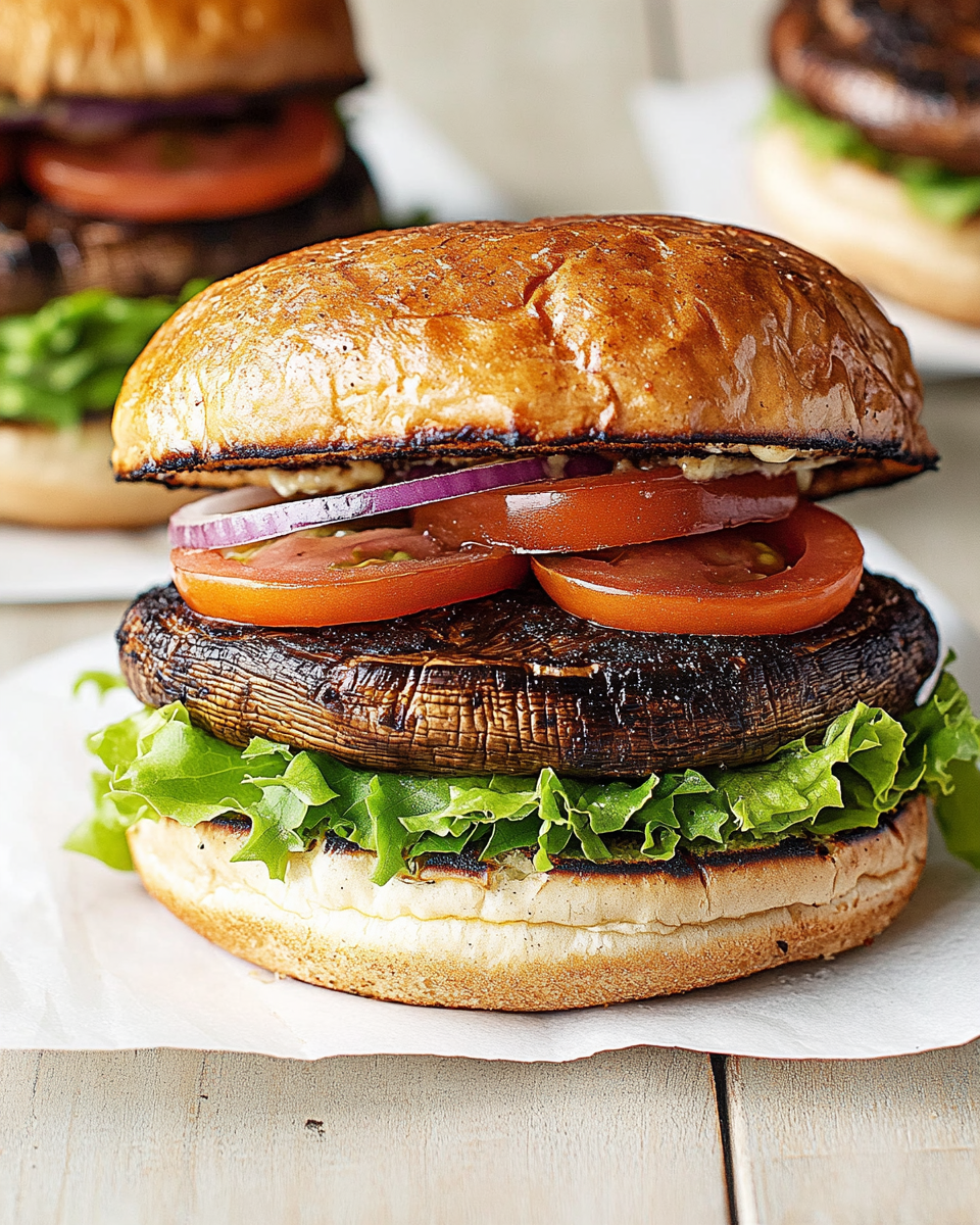 Grilled Portobello Mushroom Burgers