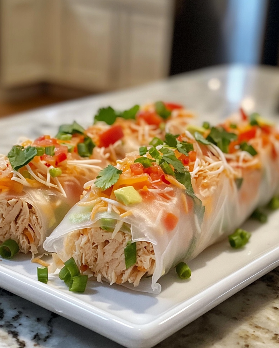 Spicy Tuna Rice Paper Rolls