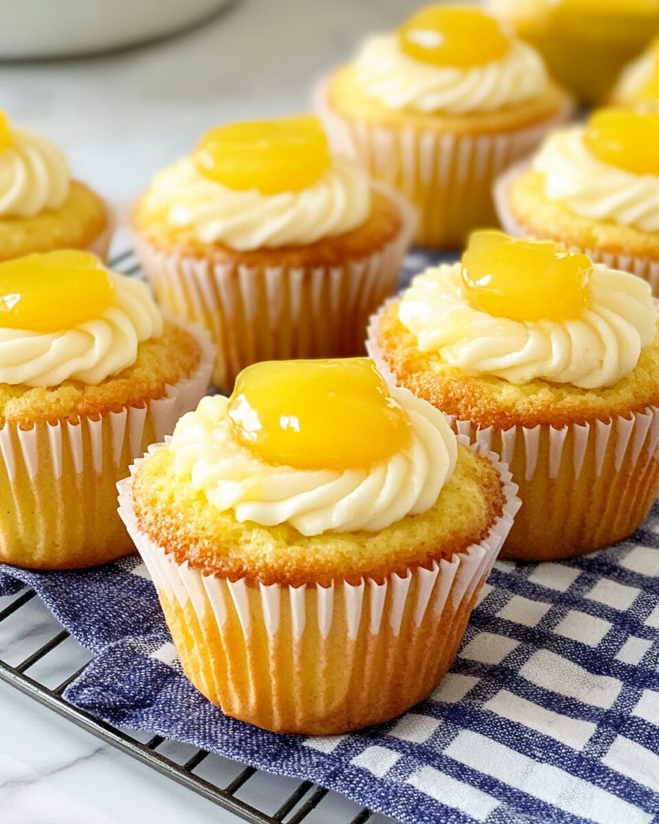 Lemon-Filled Stuffed Cupcakes