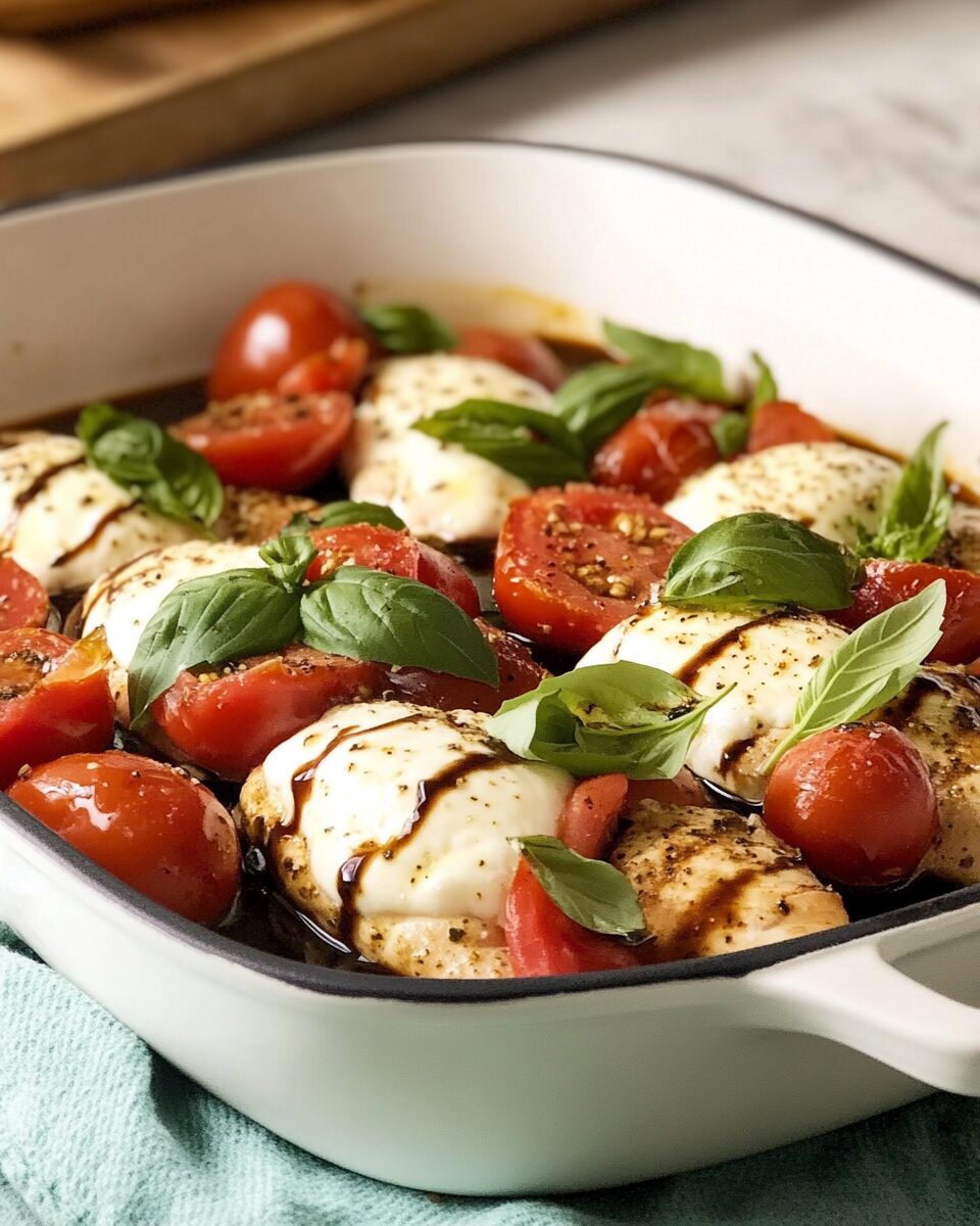 Caprese Chicken with Tomatoes and Basil
