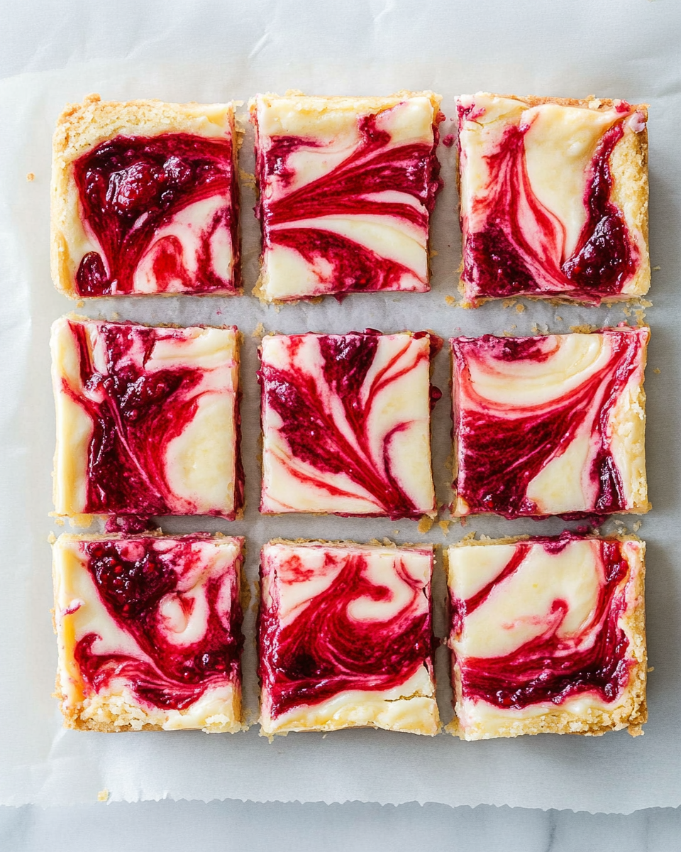Raspberry Lemon Swirl Bars