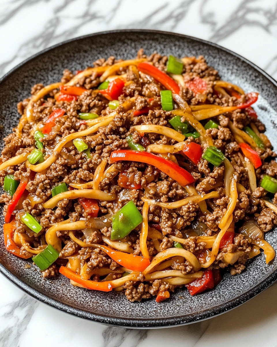 Teriyaki Ground Beef Stir-Fry