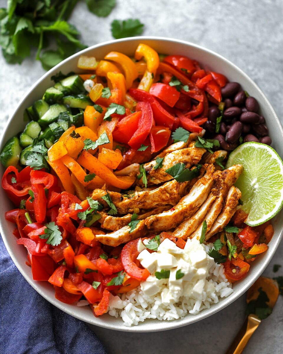Chicken Fajita Bowls – Easy Summer Crockpot