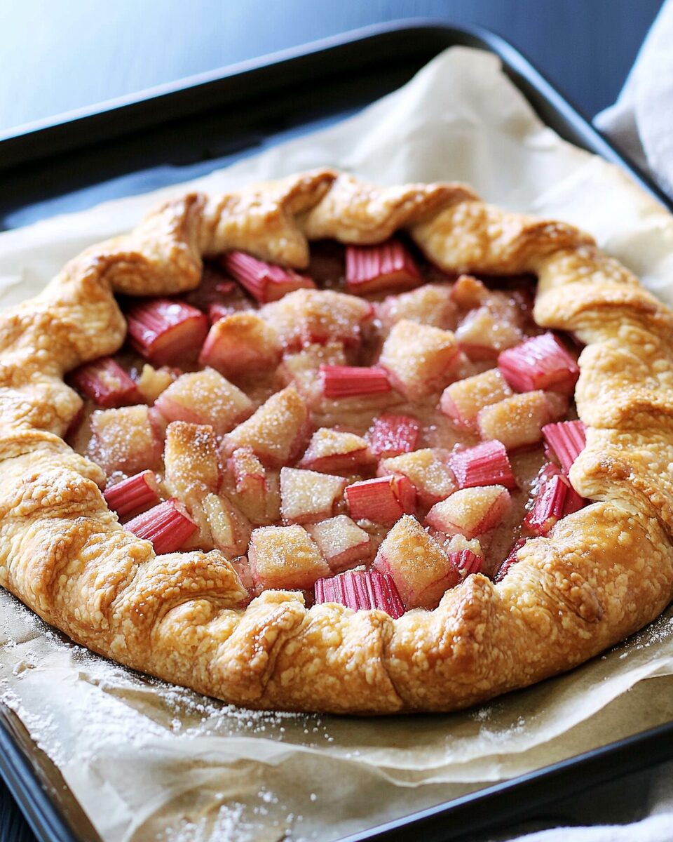 Rustic Rhubarb Galette – Grandma Style