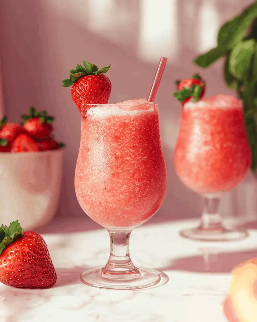 Easy Frozen Strawberry Rosé Slushie