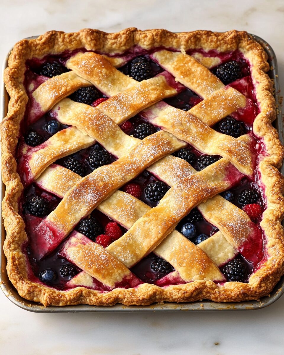 Mixed Berry Slab Pie