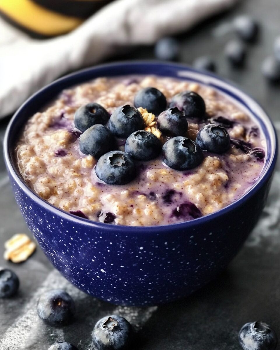 Blueberry Oatmeal – Summer Crockpot Breakfast