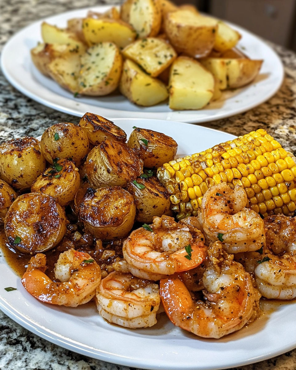 Garlic Butter Cajun Shrimp Boil