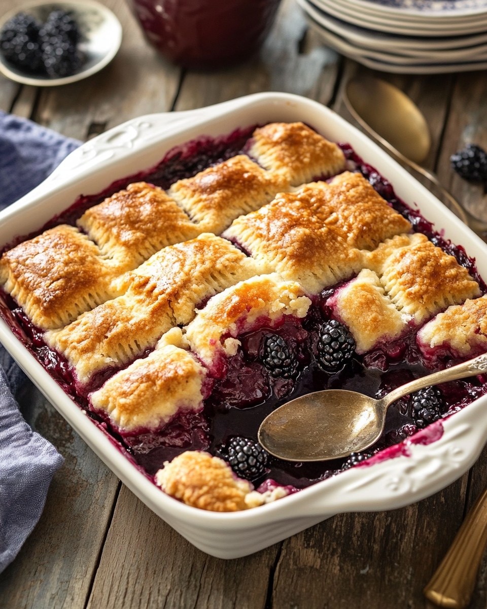Old-Fashioned Blackberry Cobbler