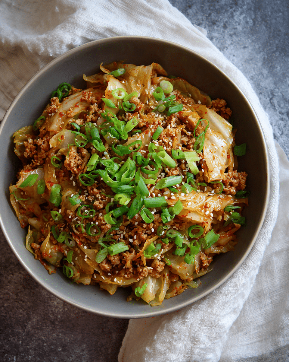 Cabbage Stir Fry with Ground Chicken – Low Carb & Satisfying
