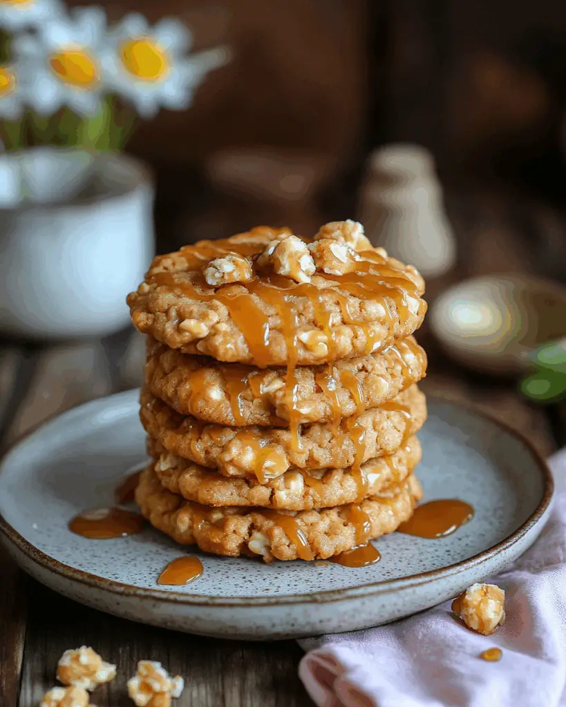 Golden Caramel No Bake Cookies