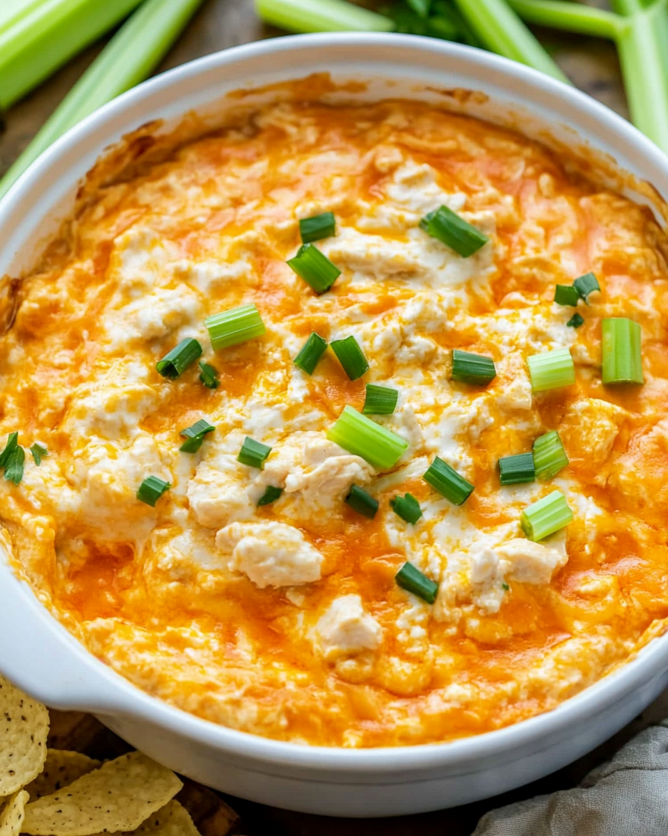 Crockpot Creamy Buffalo Chicken Dip