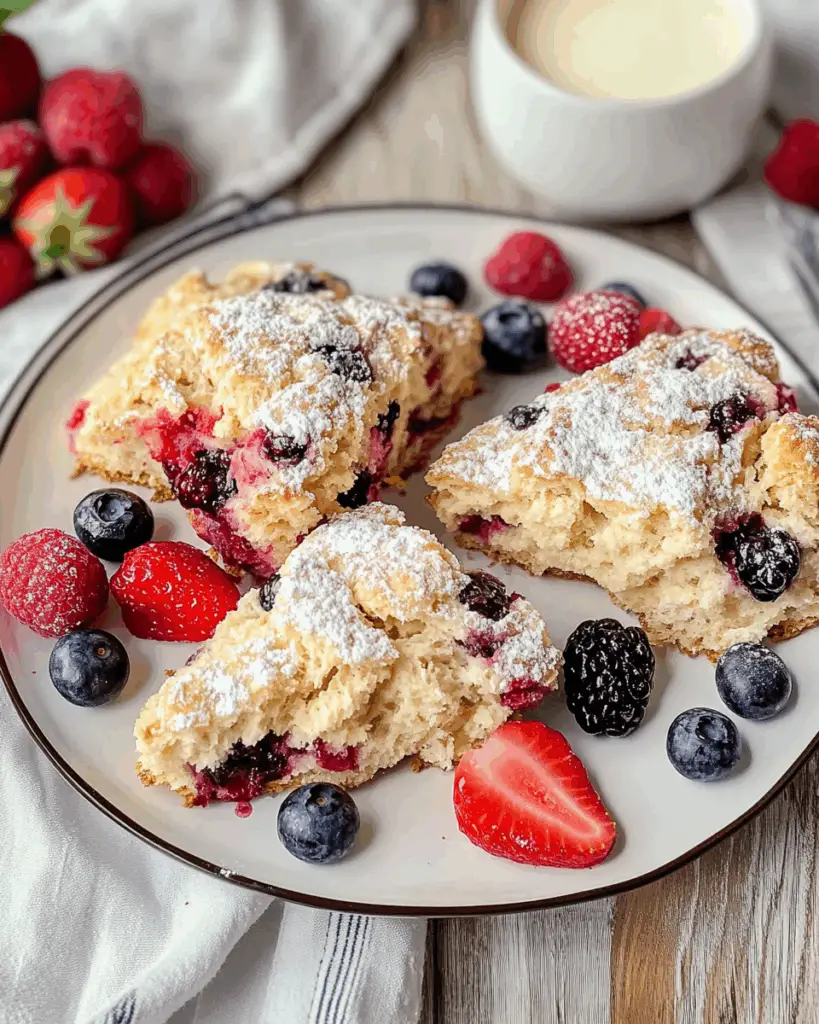 Mixed Berry Garden Scones