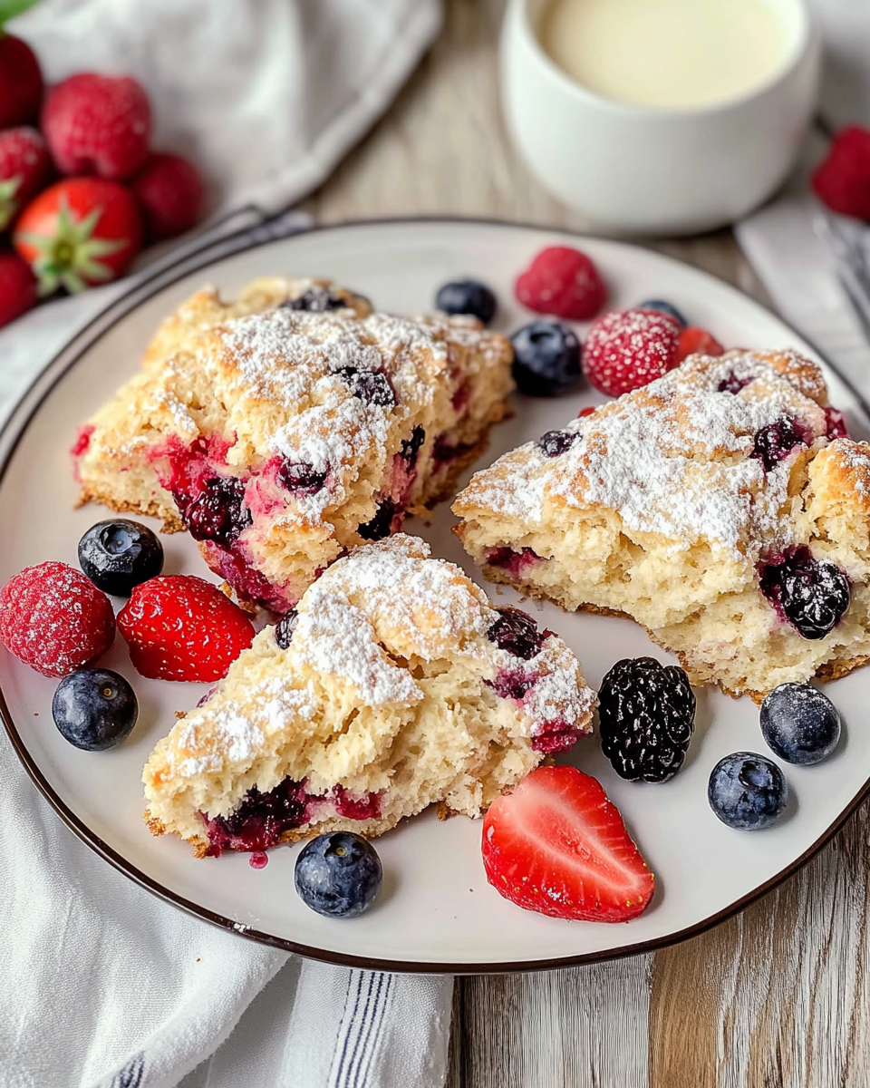 Mixed Berry Garden Scones