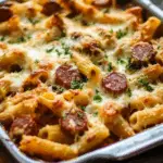 Cheesy Kielbasa Pasta Bake (Family Favorite!)