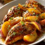 Easy Honey Glazed Peach Chicken