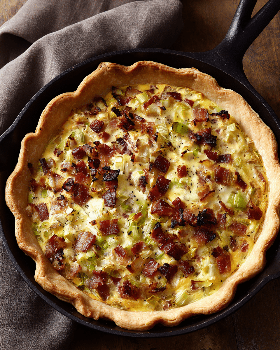 Bacon Leek Quiche – Savory and Crowd-Pleasing