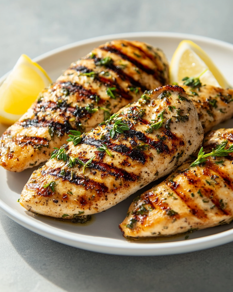 Lemon Herb Grilled Chicken Breasts