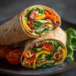 Banana Pepper Hummus Wraps – Healthy & Fresh