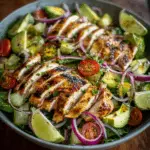 Grilled Chicken Salad with Avocado & Lime Vinaigrette