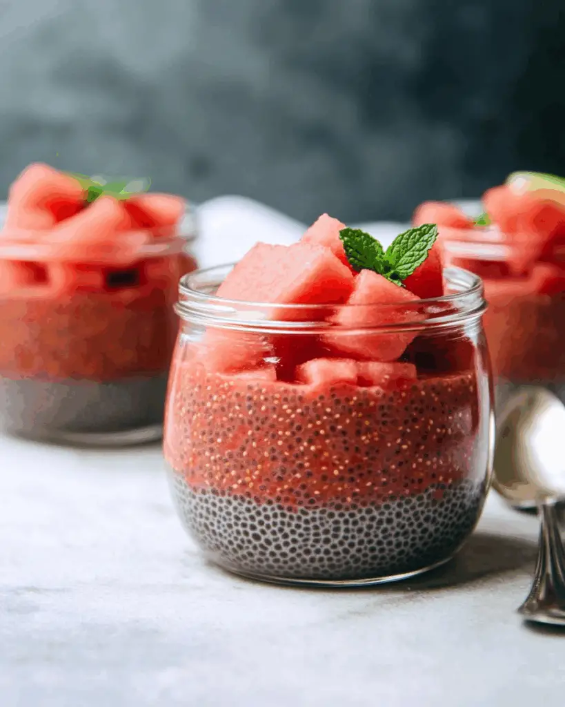 Watermelon Chia Pudding