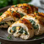 Stuffed Chicken Breasts with Spinach & Cheese