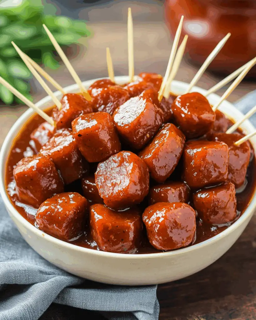 Slow Cooker BBQ Kielbasa Bites – Party Perfect