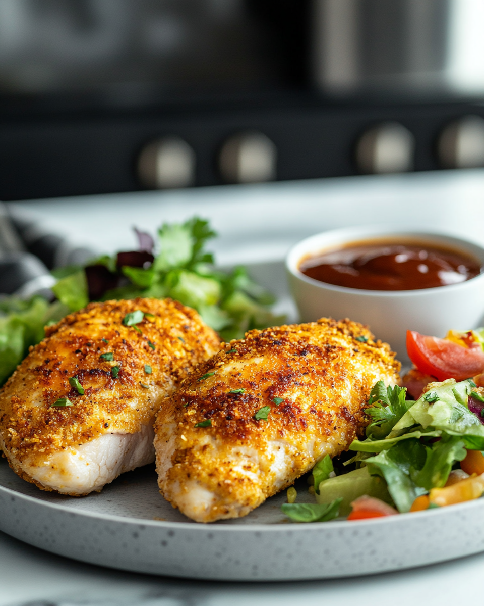 Air Fryer Crispy Chicken Breasts