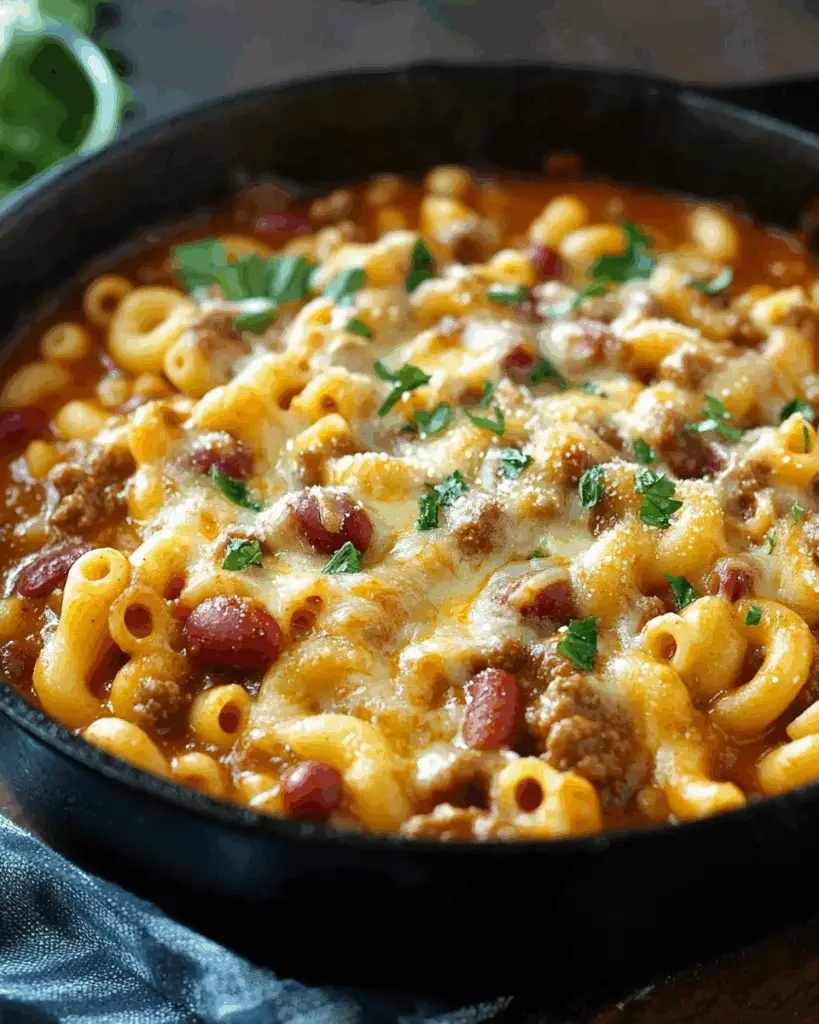 Kielbasa Chili Mac – One Pot Wonder