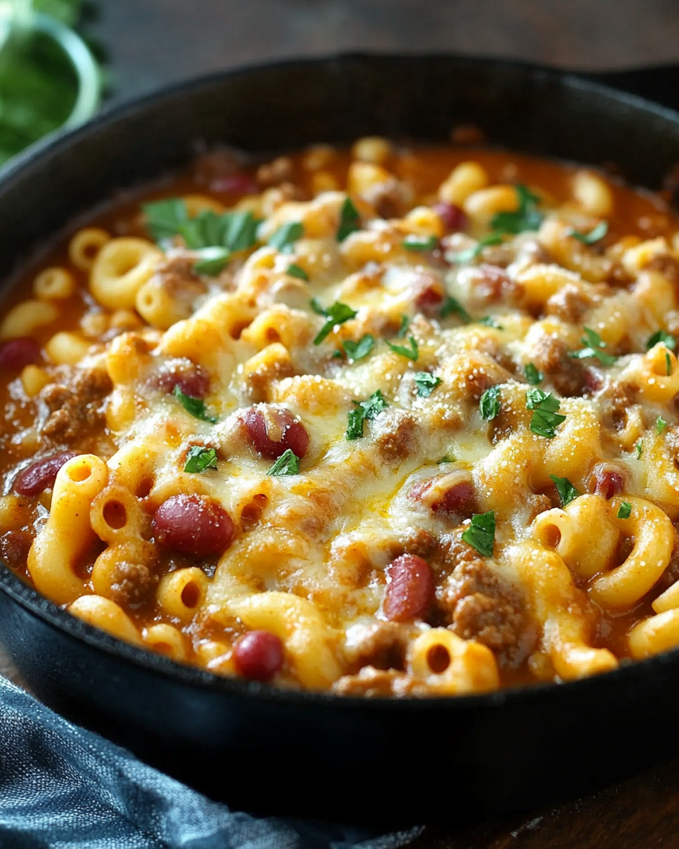 Kielbasa Chili Mac – One Pot Wonder