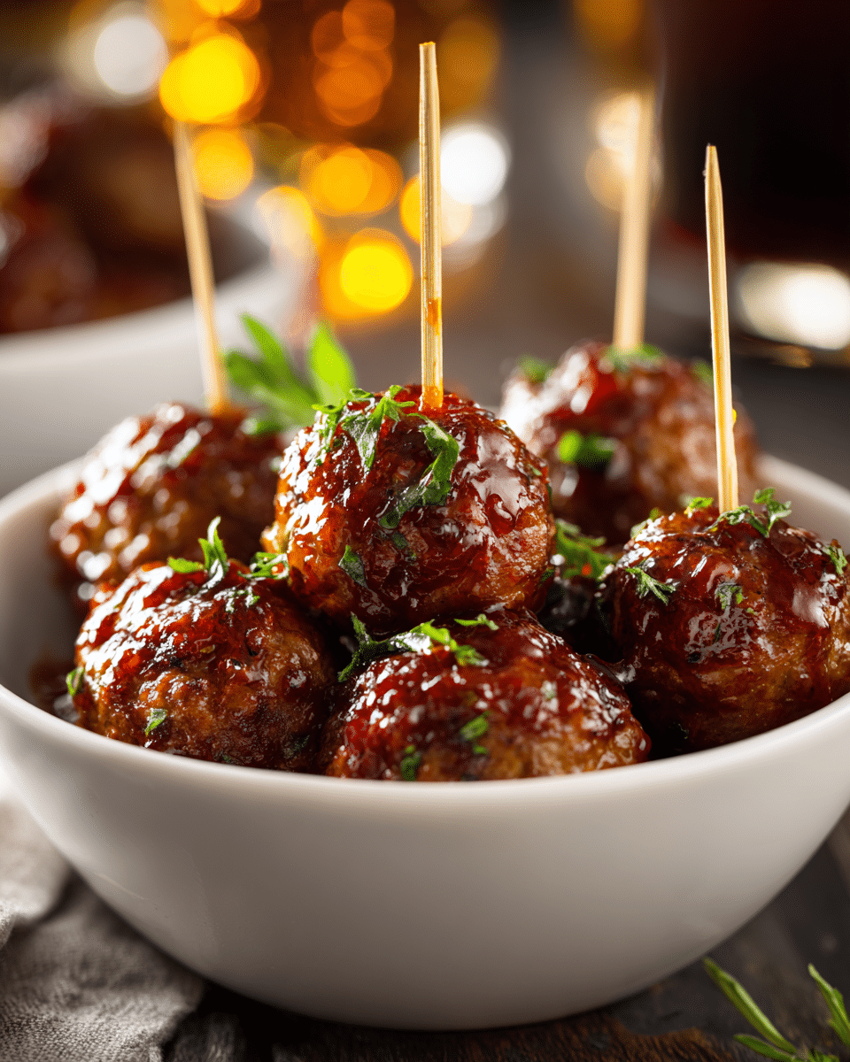 Summer Chili Glazed Meatballs – Crockpot Appetizer