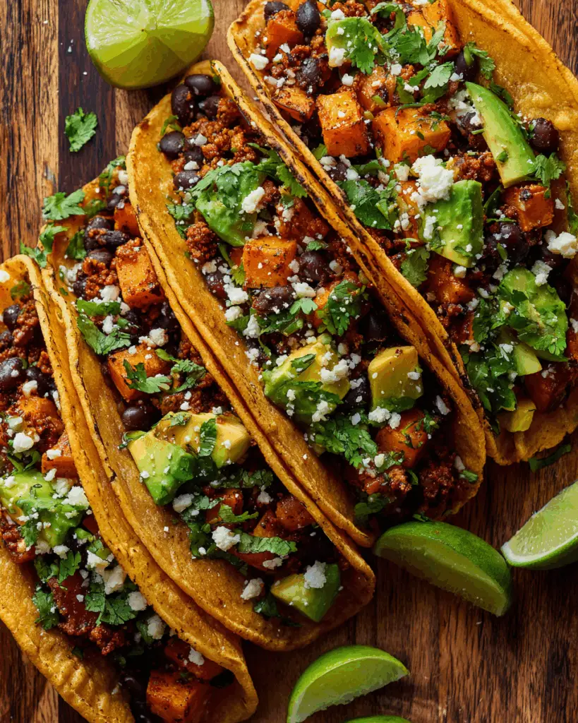 Sweet Potato and Black Bean Tacos (Low-Glycemic)