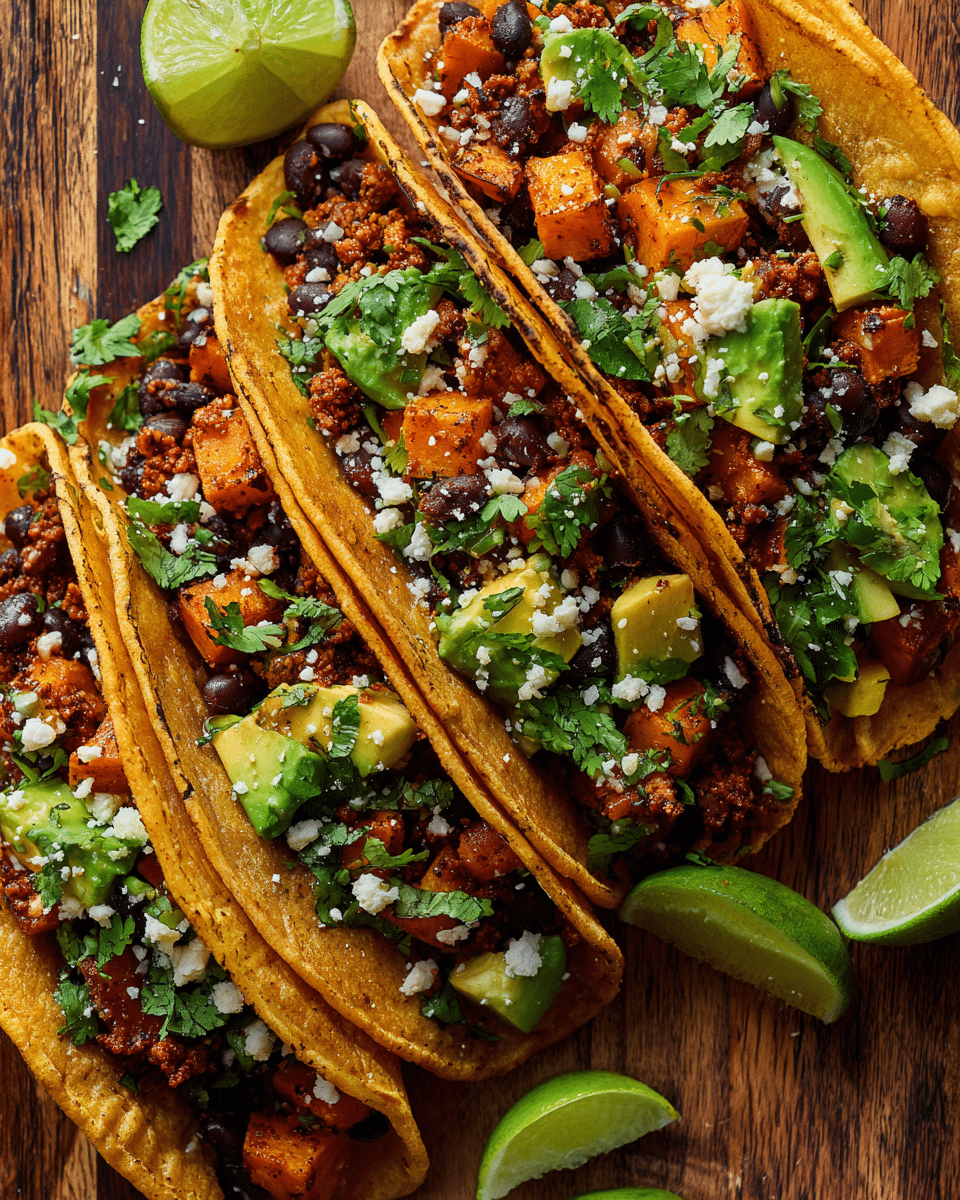 Sweet Potato and Black Bean Tacos (Low-Glycemic)