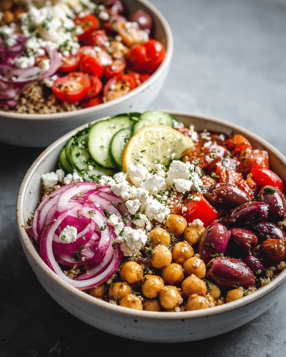 Mediterranean Chickpea Power Bowls