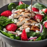 Spinach Strawberry Chicken Salad