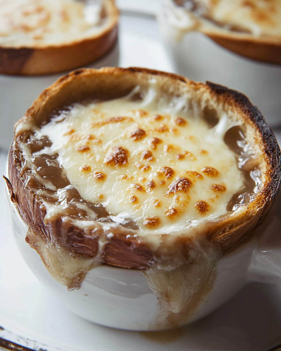 French Onion Soup with Melty Cheese Toast