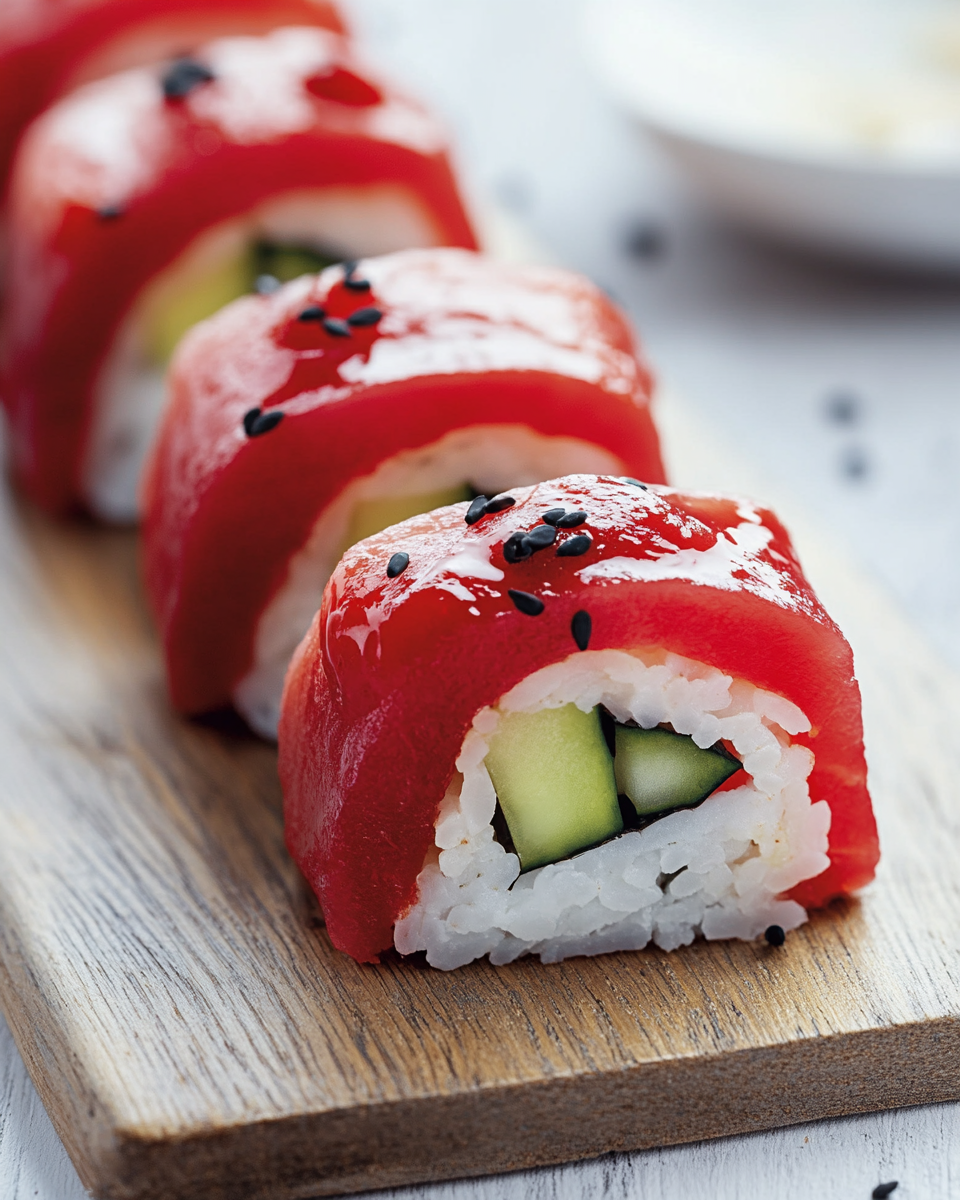 Watermelon Sushi Rolls