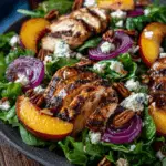 Grilled Peach Chicken Salad