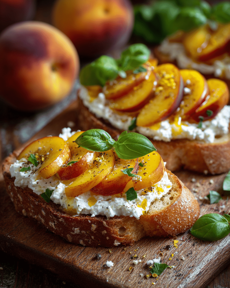 Peaches & Ricotta Toast