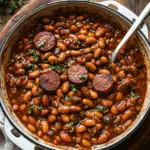 Baked Beans with Kielbasa – Sweet, Smoky & Easy