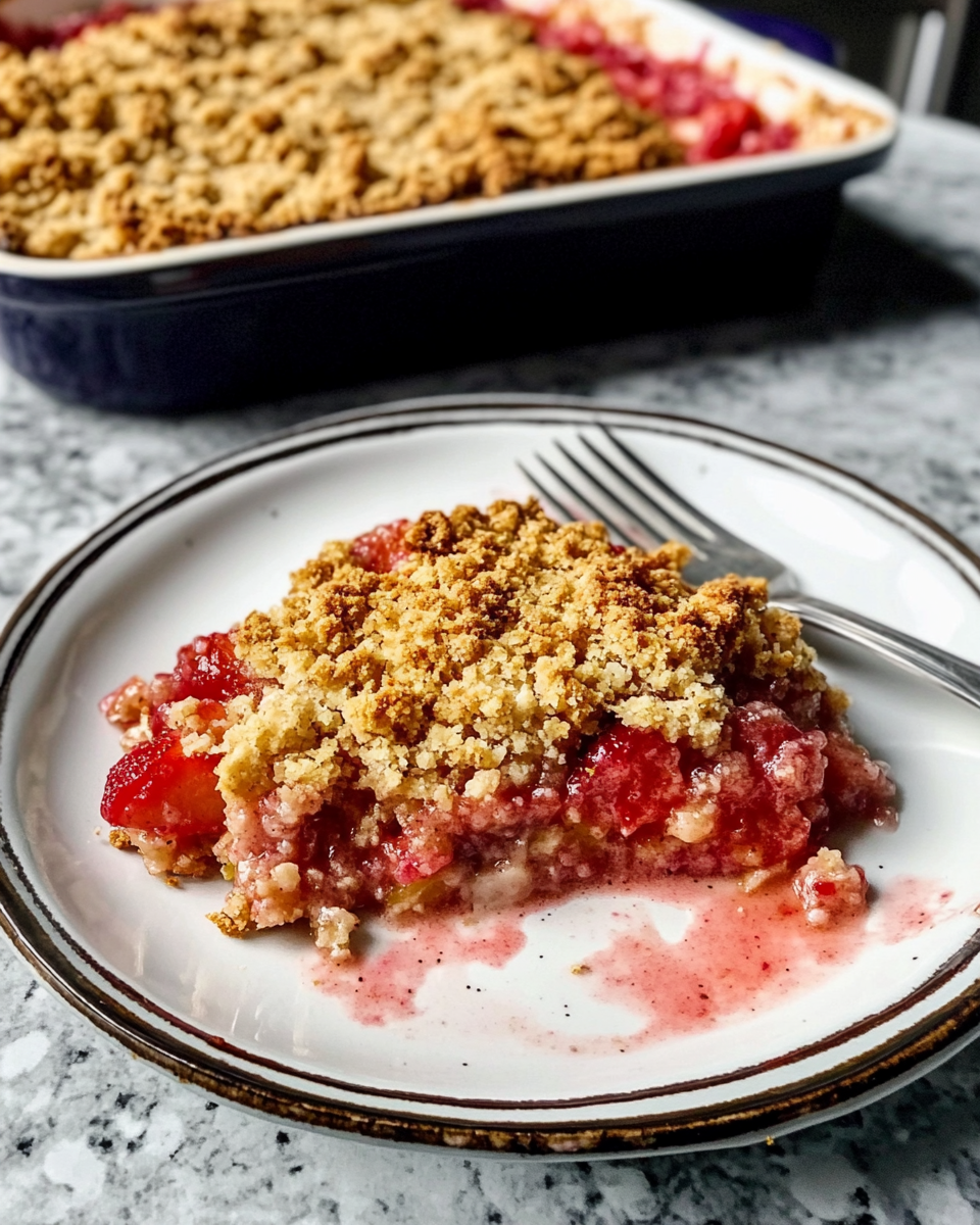 Strawberry Rhubarb Crumble