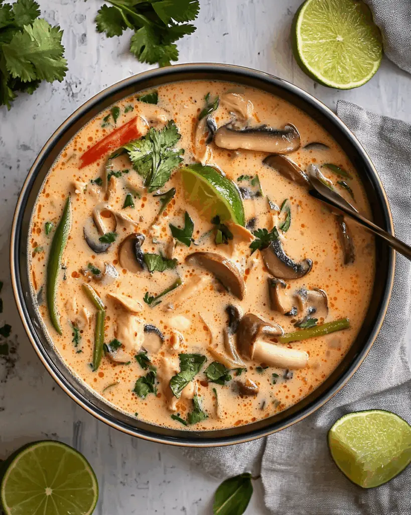 Easy Thai Coconut Chicken Soup (Tom Kha Gai)