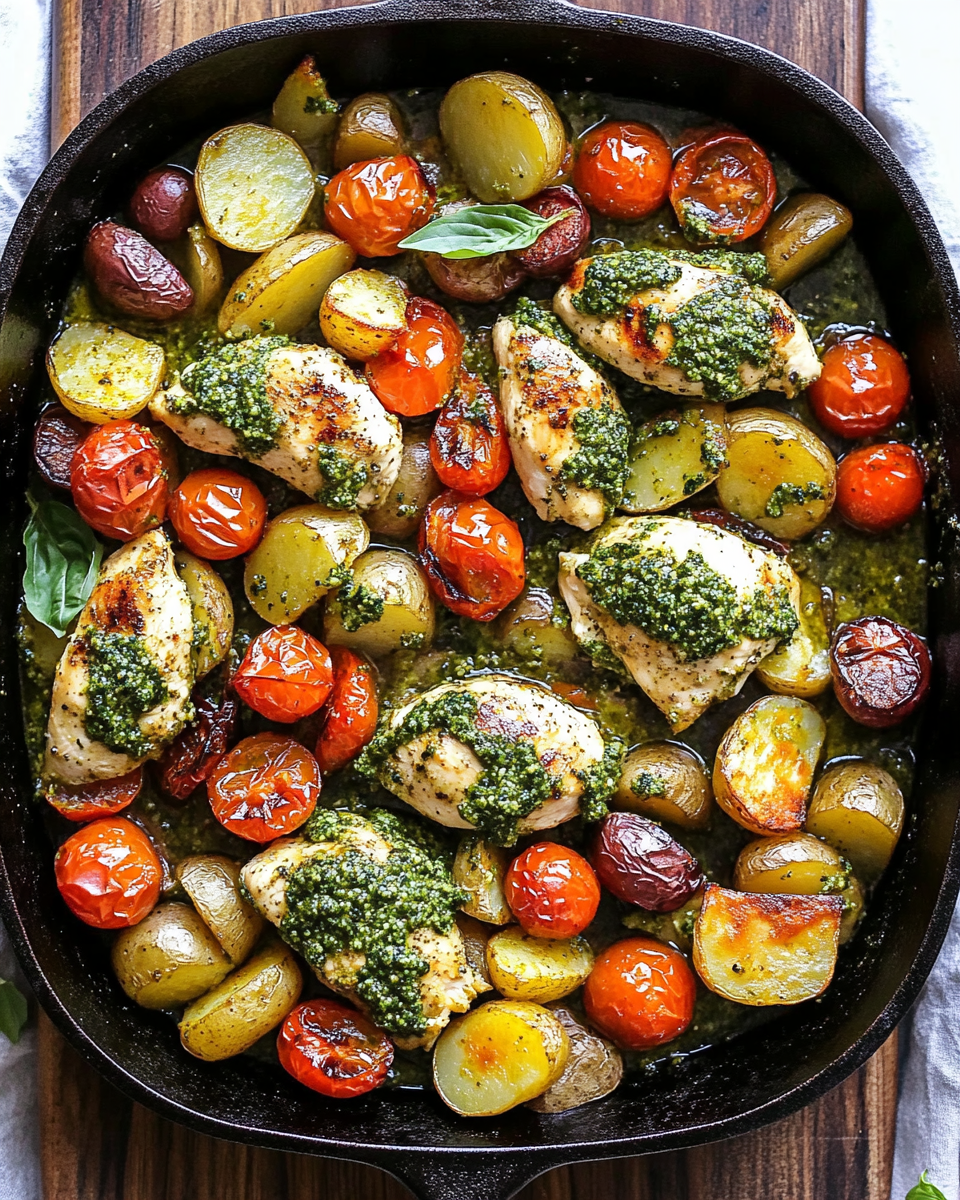 One-Pan Pesto Chicken Breast