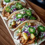 Hawaiian BBQ Chicken Tacos – Crockpot Chicken