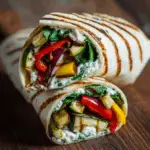 Grilled Veggie & Goat Cheese Wraps