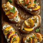 Easy Peaches & Ricotta Toast