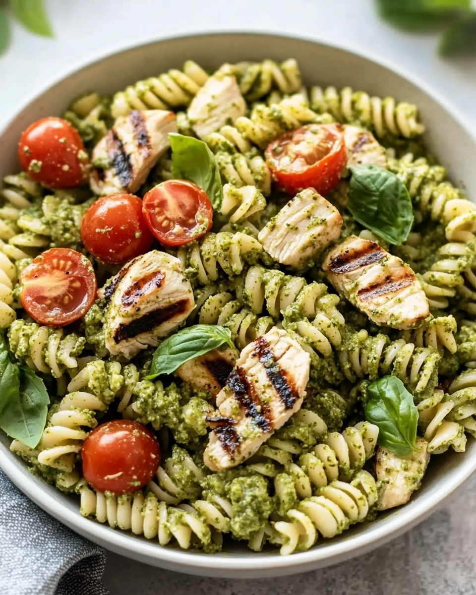 Chicken Pesto Pasta Salad